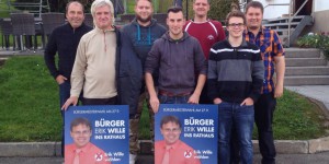 In Aktion: Junge Alternative unterstützt den Wahlkampf zur OB-Wahl in Meßstetten