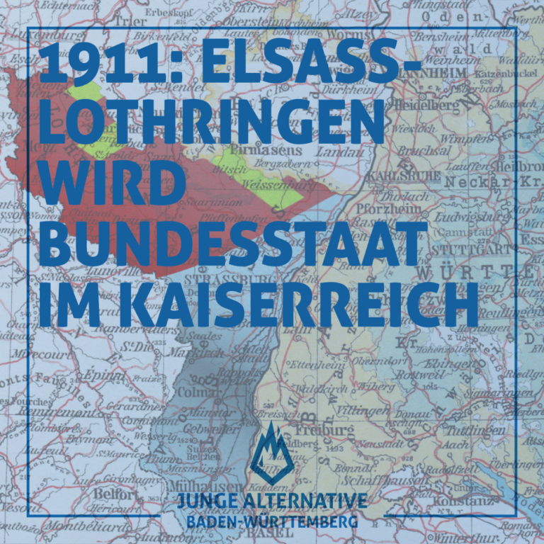1911: Verfassung für Elsass-Lothringen
